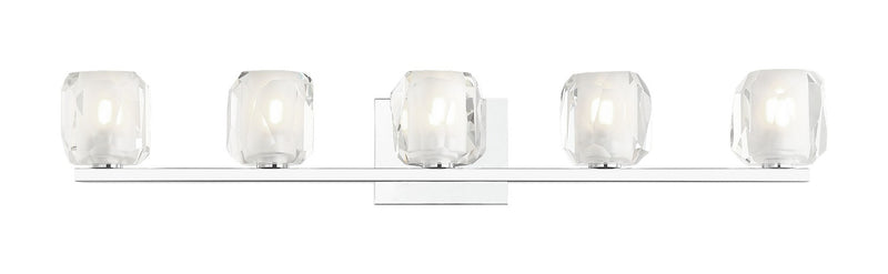 Matteo Lighting S04105CH Five Light Vanity, Chrome