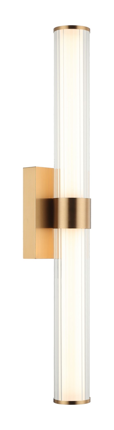 Matteo Lighting S06426AG LED Vanity, Aged Gold Brass