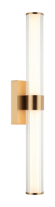 Matteo Lighting S06426AG LED Vanity, Aged Gold Brass