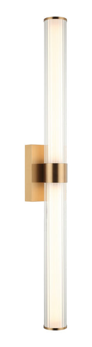 Matteo Lighting S06432AG LED Vanity, Aged Gold Brass