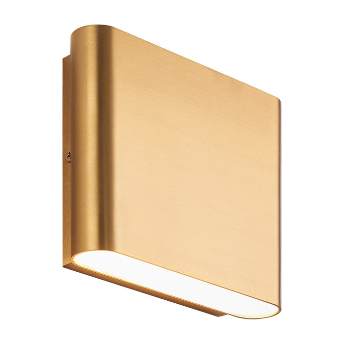 Matteo Lighting S06506AG LED Outdoor Lantern, Aged Gold Brass