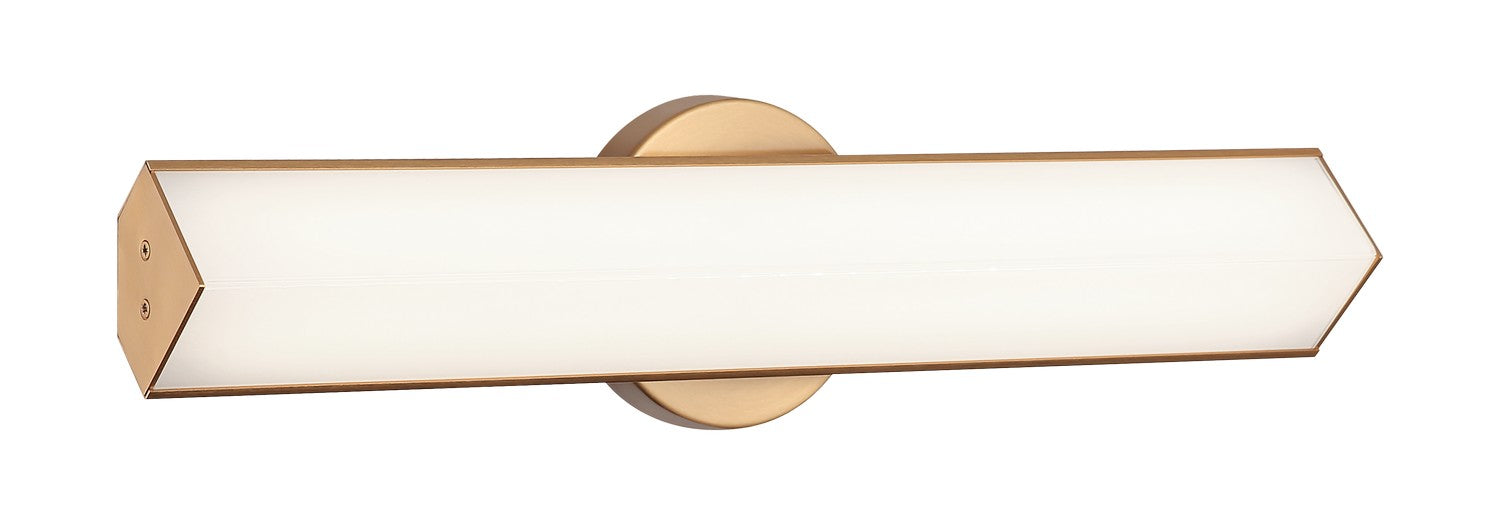 Matteo Lighting S09918AG LED Vanity, Aged Gold Brass