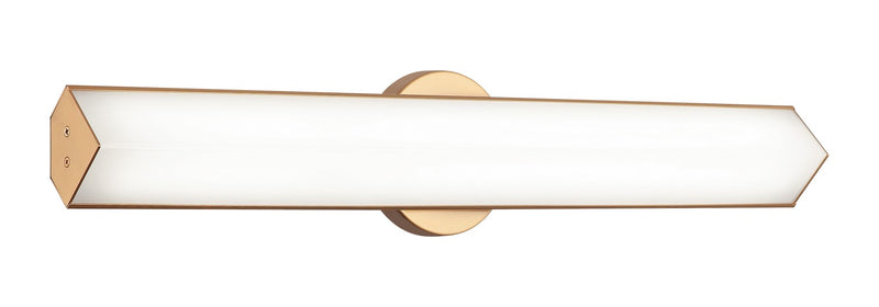 Matteo Lighting S09924AG LED Vanity, Aged Gold Brass