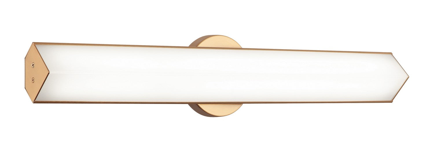 Matteo Lighting S09924AG LED Vanity, Aged Gold Brass
