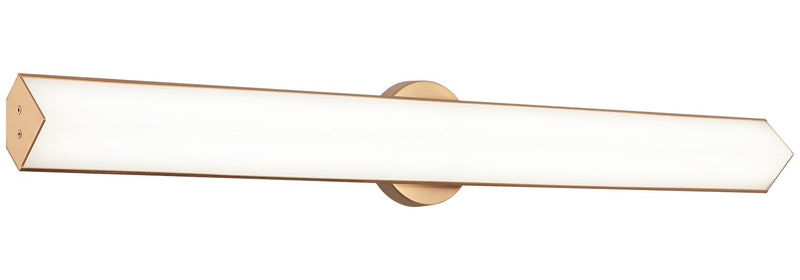 Matteo Lighting S09932AG LED Vanity, Aged Gold Brass