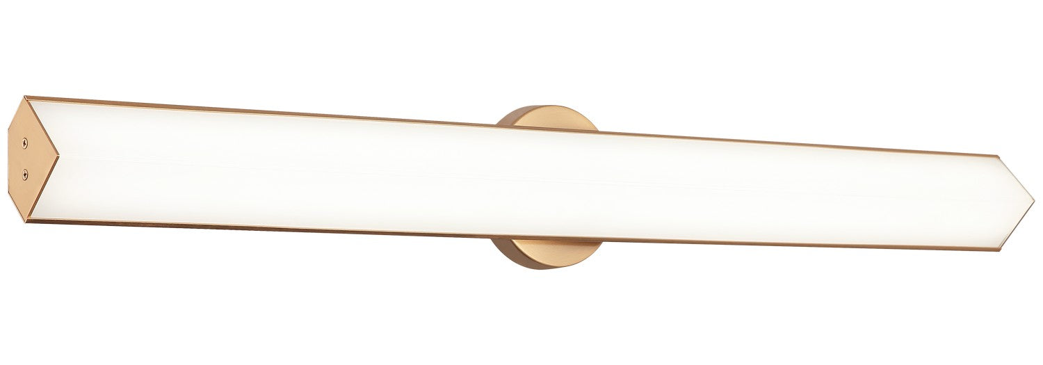 Matteo Lighting S09932AG LED Vanity, Aged Gold Brass