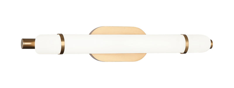Matteo Lighting S10424AG LED Vanity, Aged Gold Brass