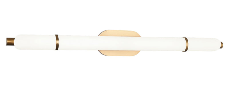 Matteo Lighting S10436AG LED Vanity, Aged Gold Brass
