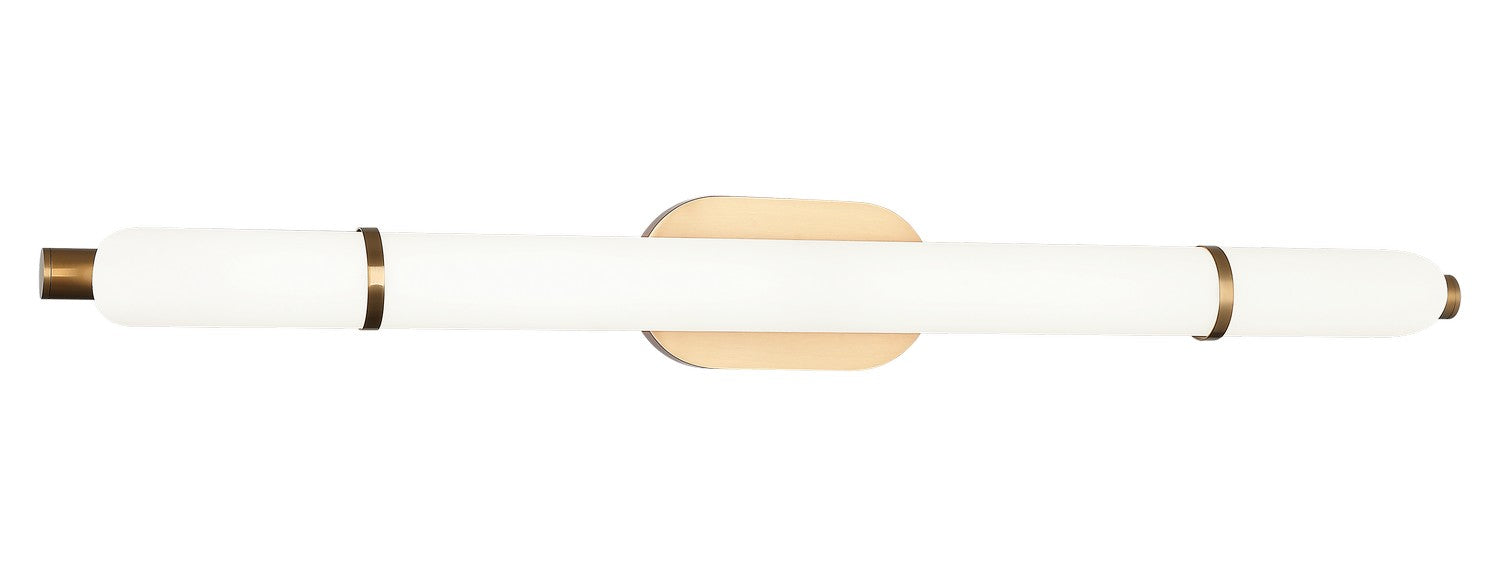 Matteo Lighting S10436AG LED Vanity, Aged Gold Brass