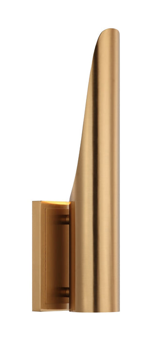 Matteo Lighting W32401AG One Light Wall Sconce, Aged Gold Brass
