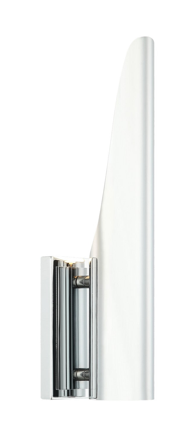 Matteo Lighting W32401CH One Light Wall Sconce, Chrome