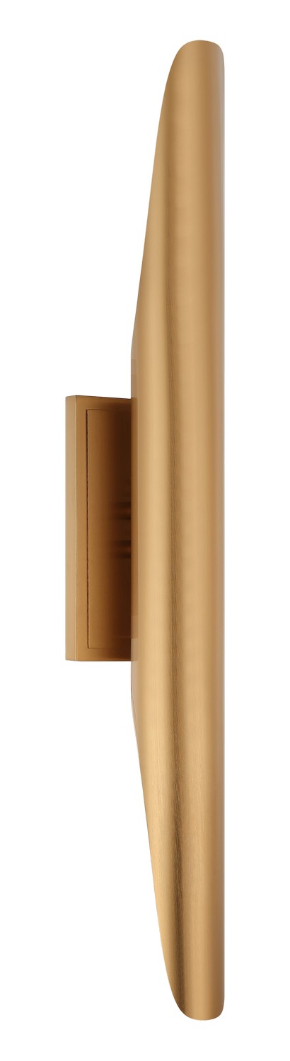 Matteo Lighting W32422AG Two Light Wall Sconce, Aged Gold Brass