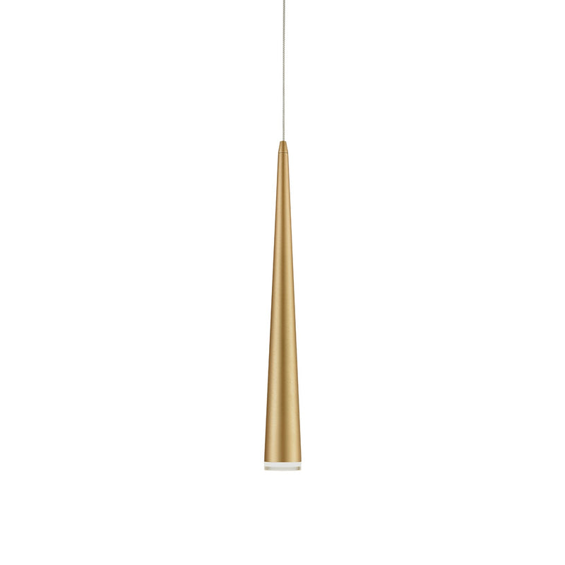 Kuzco Lighting 401215BG-LED LED Pendant, Brushed Gold