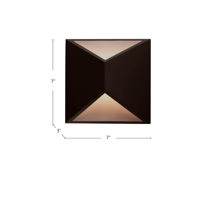 Kuzco Lighting EW60307-BZ LED Outdoor Wall Lantern, Bronze