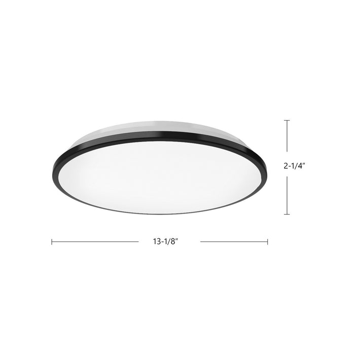 Kuzco Lighting FM43313-BK LED Flush Mount, Black