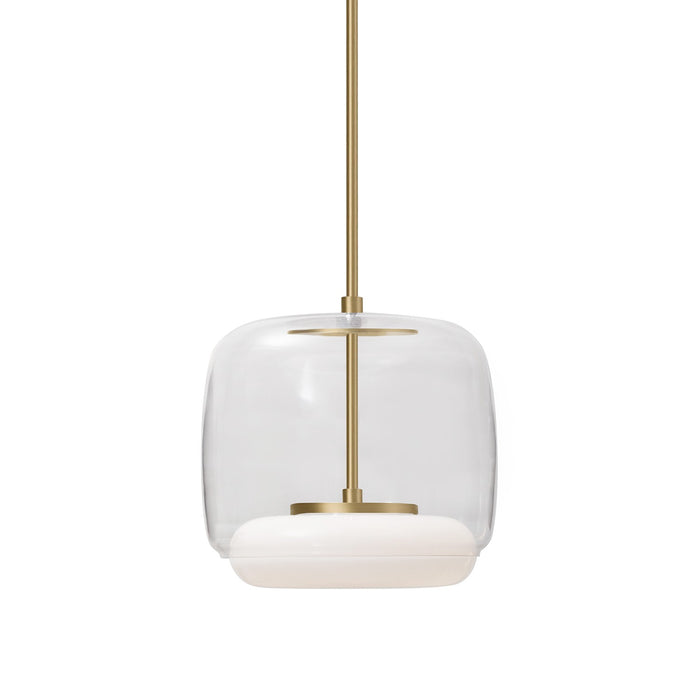 Kuzco Lighting PD70610-CL/BG LED Pendant, Clear/Brushed Gold