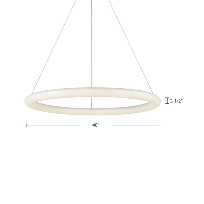 Kuzco Lighting PD80340-WH LED Pendant, White