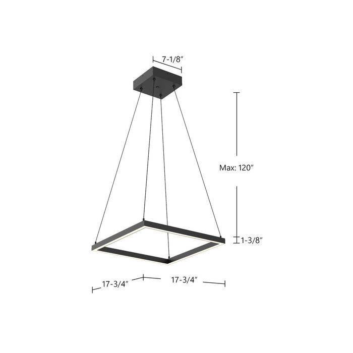 Kuzco Lighting PD88118-BK LED Pendant, Black