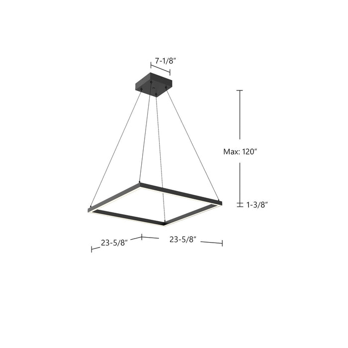 Kuzco Lighting PD88124-BK LED Pendant, Black