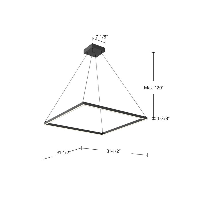 Kuzco Lighting PD88132-BK LED Pendant, Black