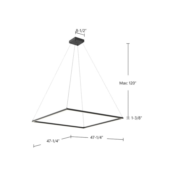 Kuzco Lighting PD88148-BK LED Pendant, Black