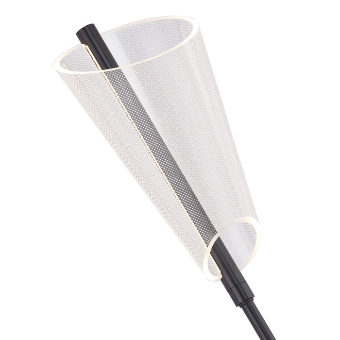 Kuzco Lighting WS62524-BK/LG LED Wall Sconce, Black/Light Guide