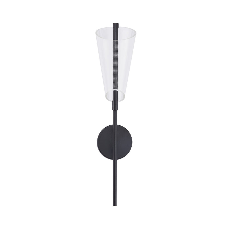 Kuzco Lighting WS62524-BK/LG LED Wall Sconce, Black/Light Guide