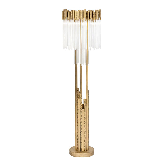 Varaluz 309L06HG Six Light Floor Lamp, Havana Gold