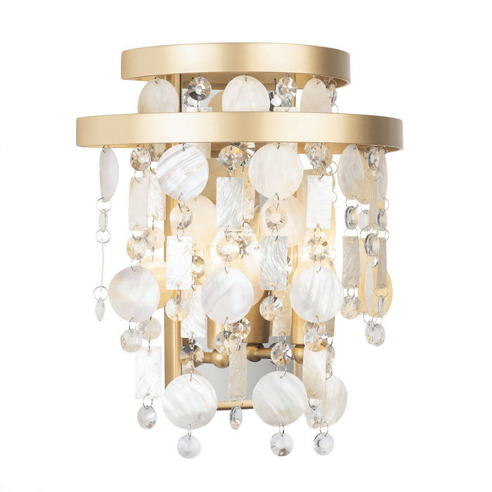 Varaluz 377W02FG Two Light Wall Sconce, French Gold