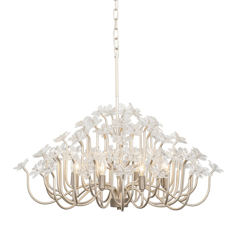 Varaluz 378C08GDAR Eight Light Chandelier, Gold Dust/Artifact