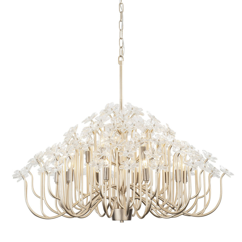 Varaluz 378C15GDAR 15 Light Chandelier, Gold Dust/Artifact