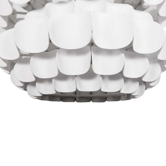 Varaluz 382F06MW Six Light Foyer Pendant, Matte White