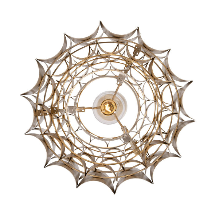 Varaluz 382P01AGGD One Light Pendant, Antique Gold/Gold Dust