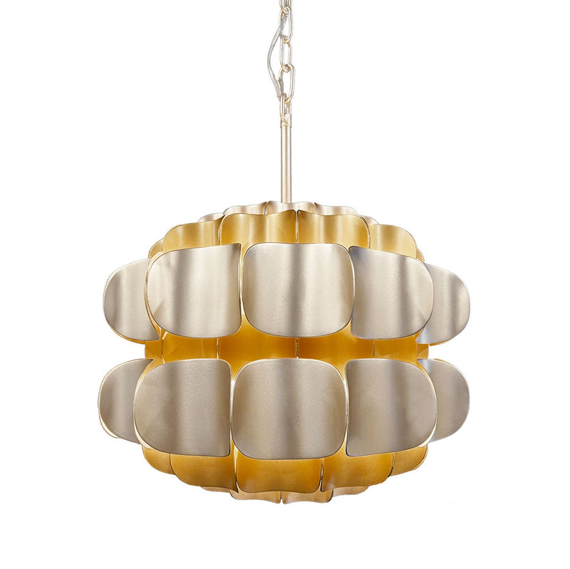 Varaluz 382P01AGGD One Light Pendant, Antique Gold/Gold Dust
