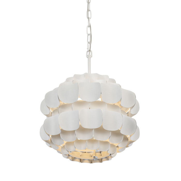 Varaluz 382P01MW One Light Pendant, Matte White