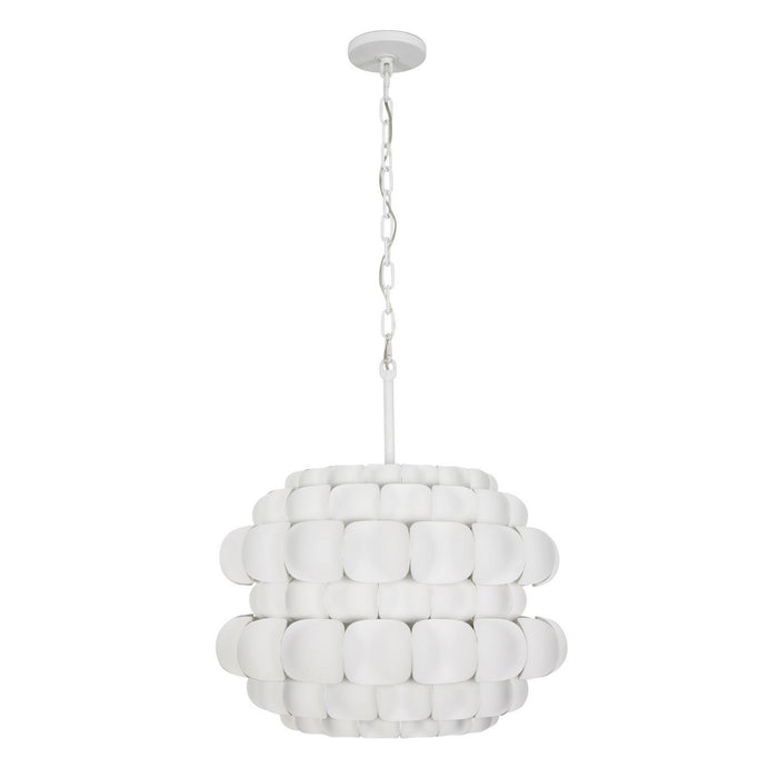 Varaluz 382P03MW Three Light Pendant, Matte White