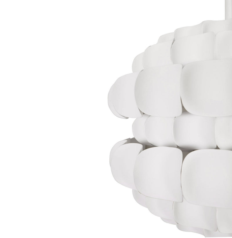 Varaluz 382P03MW Three Light Pendant, Matte White
