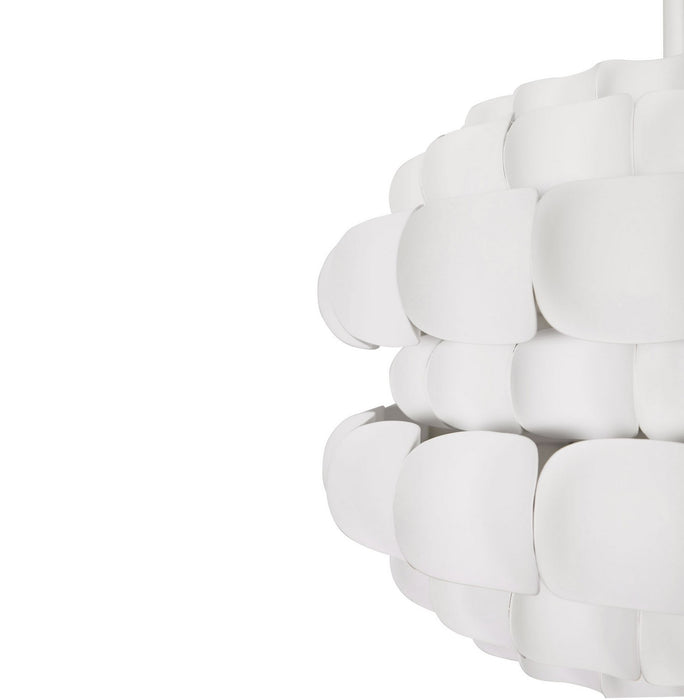 Varaluz 382P03MW Three Light Pendant, Matte White