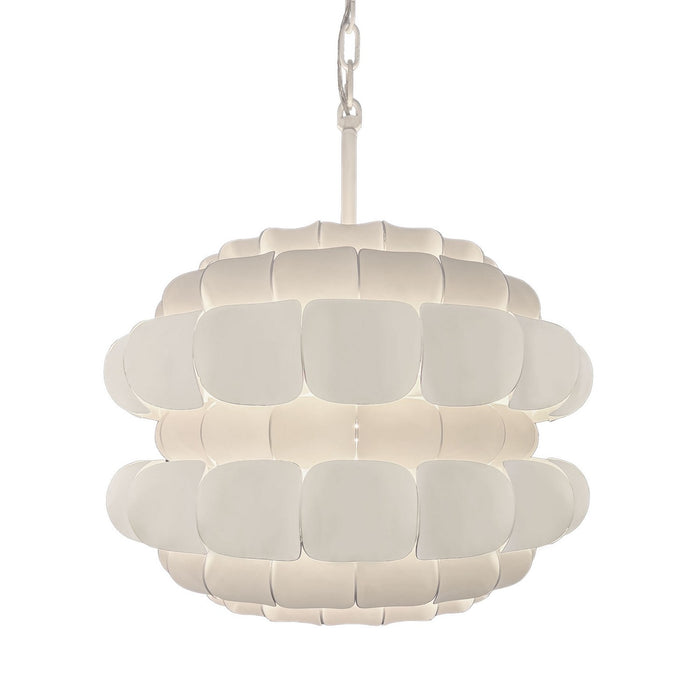 Varaluz 382P03MW Three Light Pendant, Matte White
