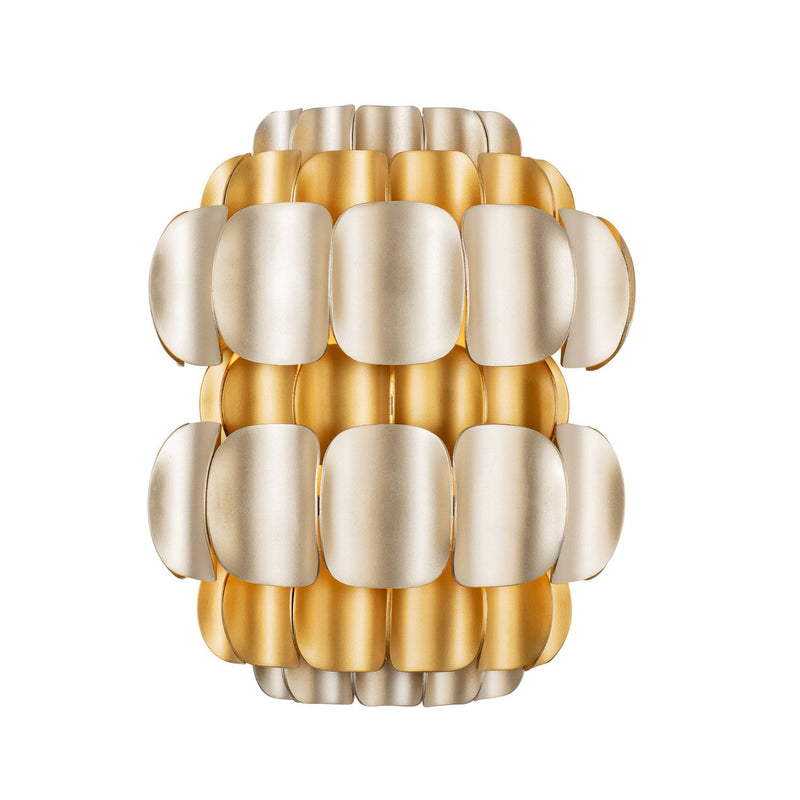 Varaluz 382W01AGGD One Light Wall Sconce, Antique Gold/Gold Dust