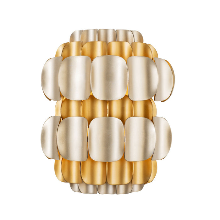 Varaluz 382W01AGGD One Light Wall Sconce, Antique Gold/Gold Dust
