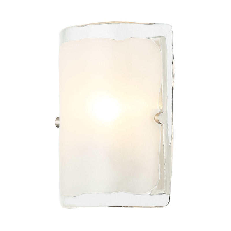 Varaluz 385W01BNS One Light Wall Sconce, Black/Polished Nickel/Satin Brass