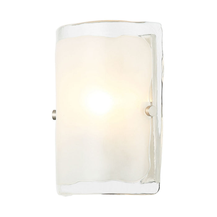 Varaluz 385W01BNS One Light Wall Sconce, Black/Polished Nickel/Satin Brass
