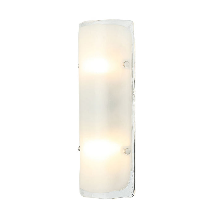 Varaluz 385W02BNS Two Light Wall Sconce, Black/Polished Nickel/Satin Brass