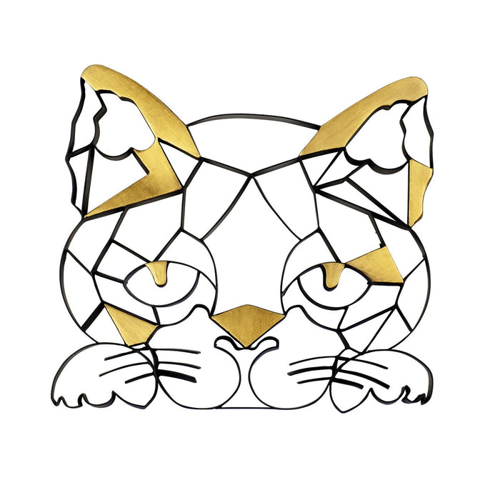 Varaluz 425WA84 Wall Art, Matte Black/Antique Gold Leaf