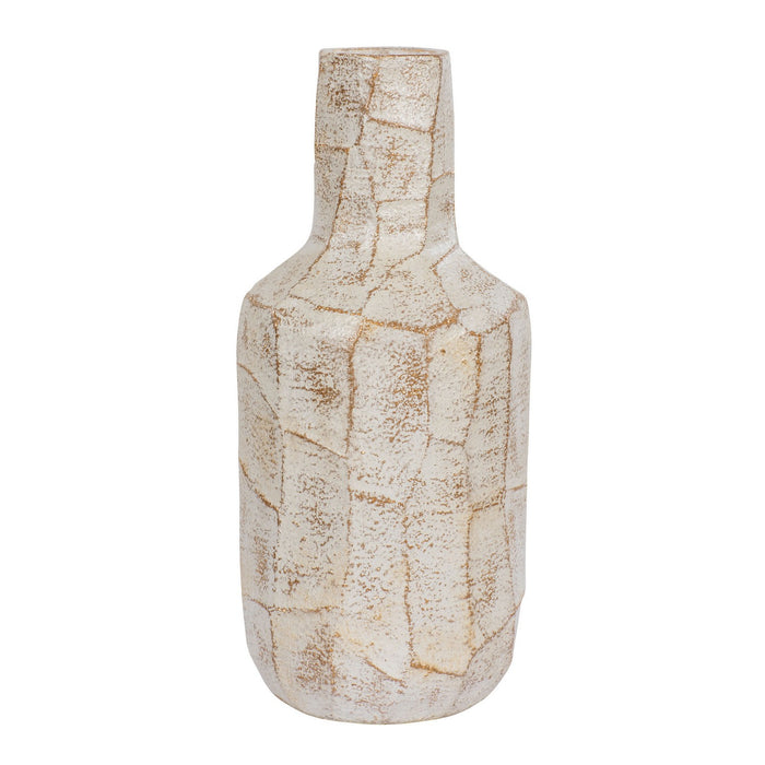 Varaluz 445VA07B Vase, Slate Brown W/White