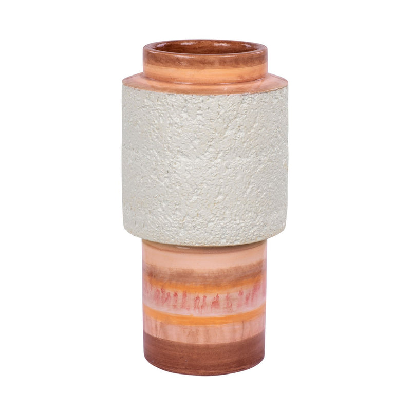 Varaluz 445VA08A Vase, Orange Quartz