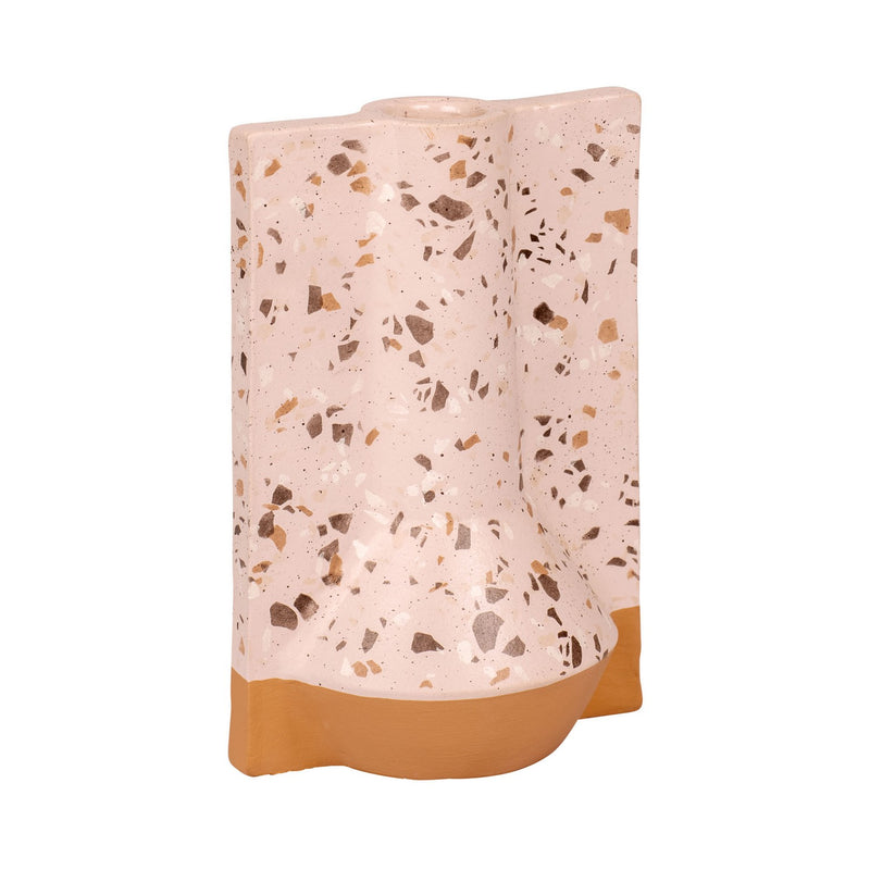 Varaluz 445VA09A Vase, Rose Terrazzo/Terracotta