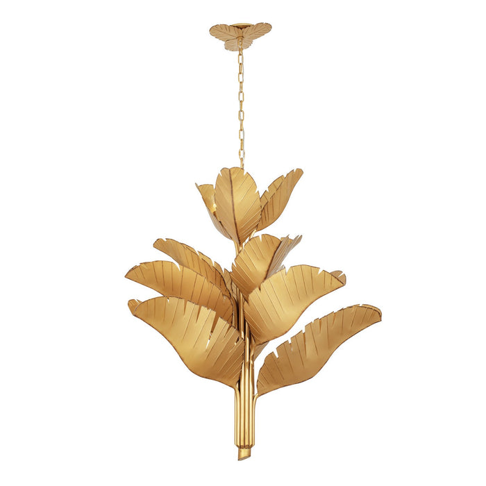 Varaluz 901C12GO 12 Light Chandelier, Gold