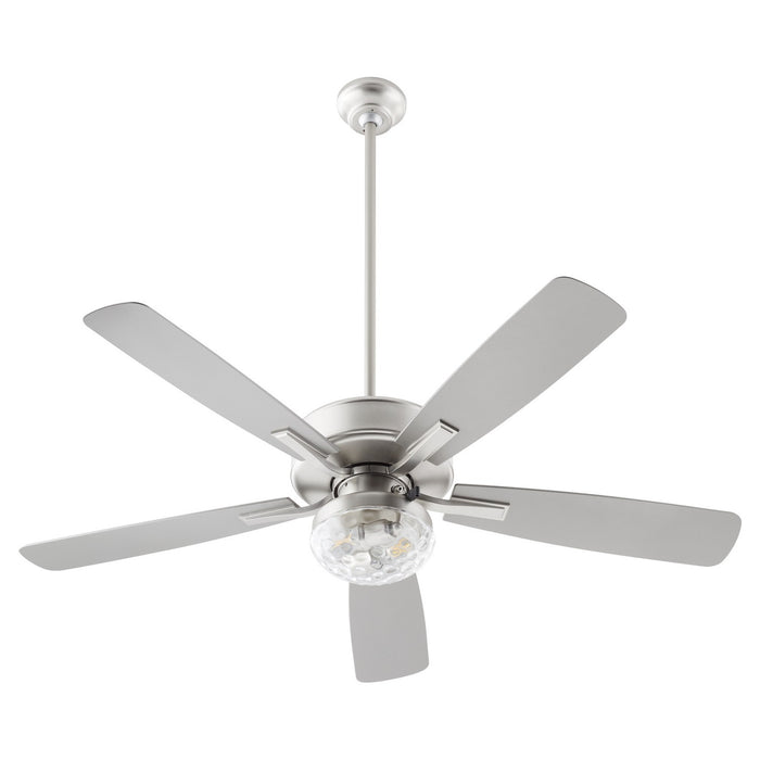 Quorum 14525-65 52"Patio Fan, Satin Nickel